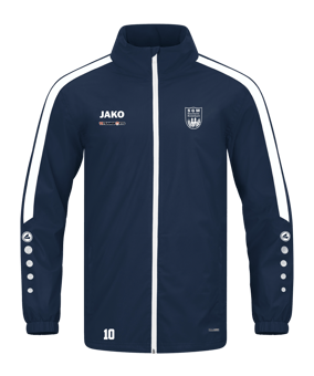 JAKO Power Allwetterjacke Blau Weiss F900