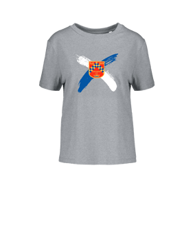 Merch Muser T-Shirt Women Heather Grey | #cross