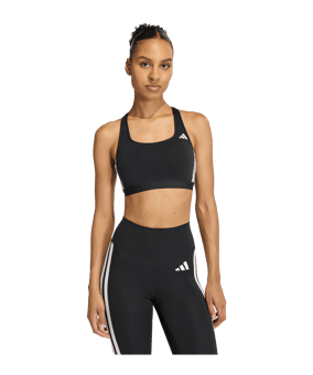 adidas Optime Essentials Workout Sport-BH Damen Schwarz - schwarz