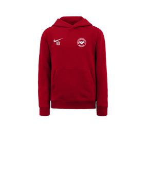 Nike Park 20 Fleece Hoody Kids Rot Weiss F657