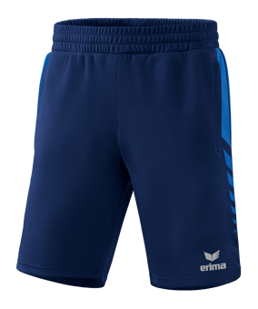 Erima Six Wings Worker Short Kids Dunkelblau Blau - blau