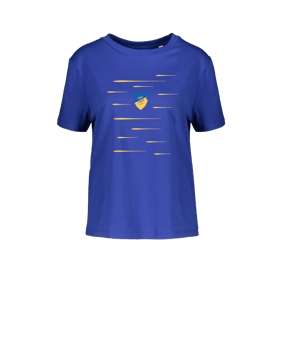 Merch Muser T-Shirt Women Worker Blue | #lines