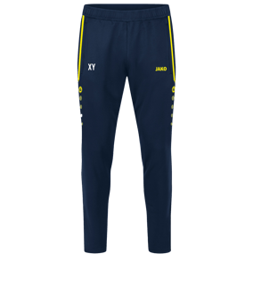 JAKO Allround Trainingshose Blau Gelb F904