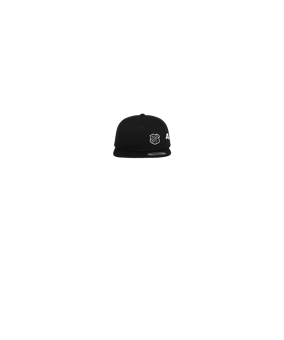 Merch 5 Panel Classic Snapback Cap Black Black