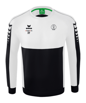 Erima Six Wings Sweatshirt Kids Schwarz Weiss