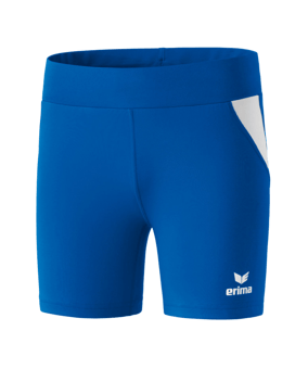 Erima Short Tight Damen Blau Weiss - blau