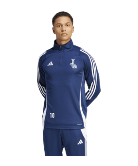 adidas Tiro 24 Trainingstop Blau Weiss Hockey Logo