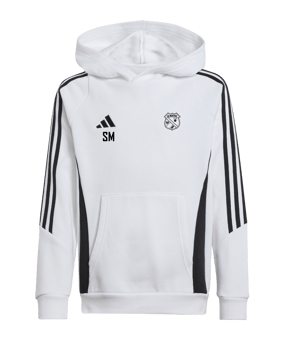 adidas Tiro 24 Hoody Kids Weiss Schwarz