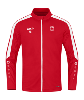 JAKO Power Polyesterjacke Kids Rot Weiss F100