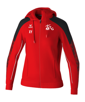 Erima Evo Star Kapuzenjacke Damen Rot