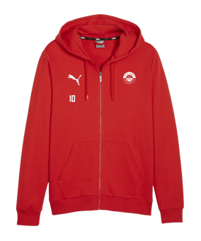 PUMA teamGOAL Casuals Kapuzenjacke Rot F01