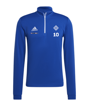 adidas Entrada 22 HalfZip Sweatshirt Blau Weiss