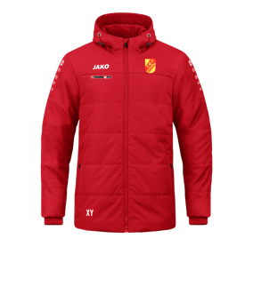 JAKO Team Coach Kapuzenjacke Rot F100
