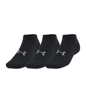 Under Armour Ess Low Cut 3er Pack Socken Schwarz - schwarz