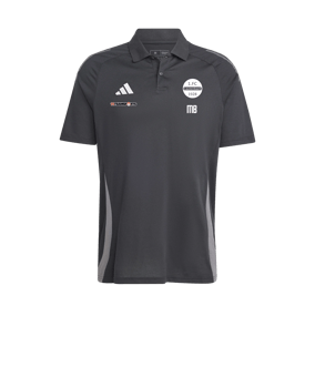 adidas Tiro 24 Comp Poloshirt Schwarz Grau
