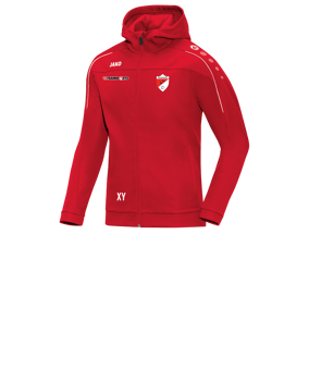 JAKO Classico Kapuzenjacke Kids Rot F01