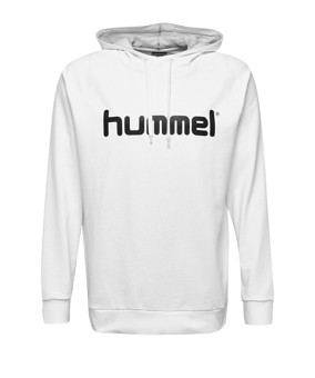 Hummel Cotton Logo Hoody Weiss F9001 - weiss
