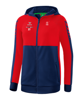 Erima Six Wings Kapuzenjacke Damen Dunkelblau