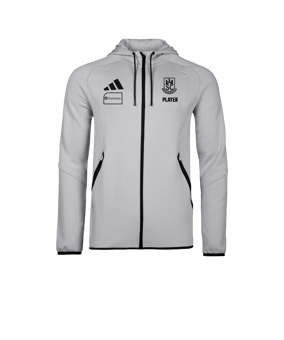 adidas Tiro Travel Hoody Grau