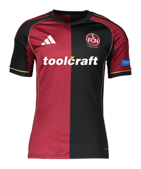 adidas 1. FC Nürnberg Trikot Heim 2025/2026 Damen Rot - rot
