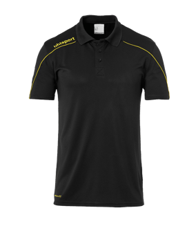 uhlsport Stream 22 Poloshirt Kids Schwarz Gelb F23 - schwarz