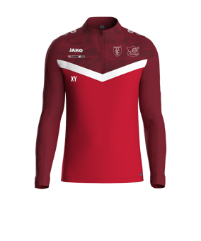 JAKO Iconic HalfZip Sweatshirt Rot F103