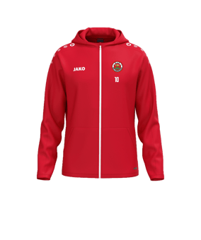 JAKO One Kapuzenjacke Rot F100