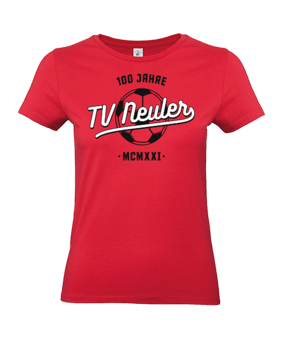 TV NEULER T-Shirt Vintage Ball MCMXXI Damen (RED) - rot