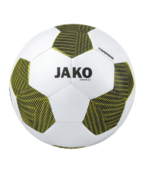 JAKO Striker 2.0 Trainingsball Weiss Gelb F704 - weiss