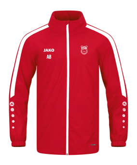 JAKO Power Allwetterjacke Rot Weiss F100