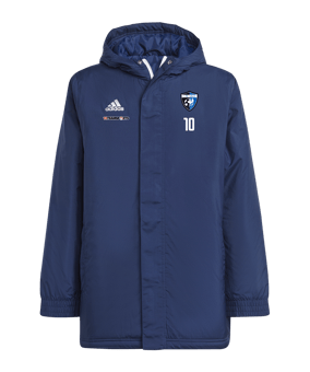 adidas Entrada 22 Stadium Jacke Kids Blau