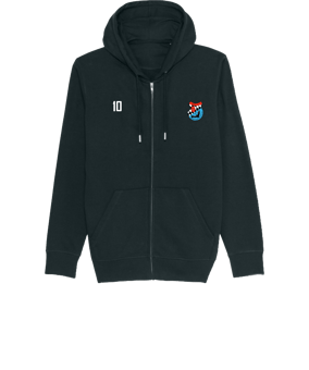 Merch Connector Zip-Hoodie Black | #logo4c