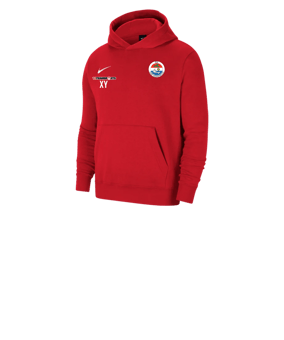 Nike Park 20 Fleece Hoody Kids Rot Weiss F657