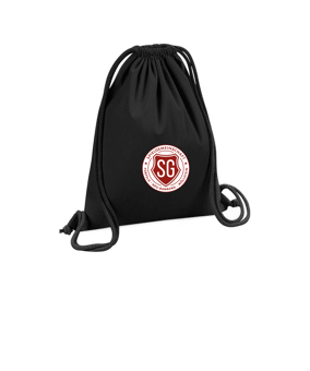 Merch Organic Premium Cotton Gymsack Black | #logo4c