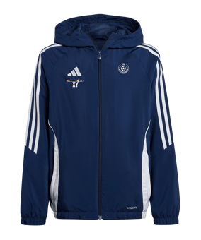 adidas Tiro 24 Windbreaker Kids Blau Weiss