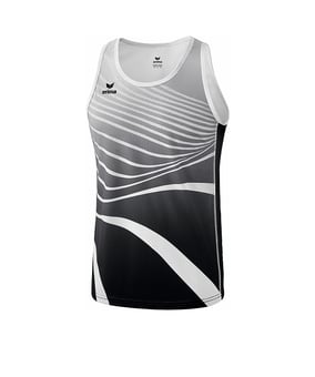Erima Singlet Running Kids Schwarz Weiss - schwarz