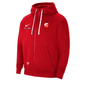 Nike Park 20 Fleece Kapuzenjacke Rot Weiss F657