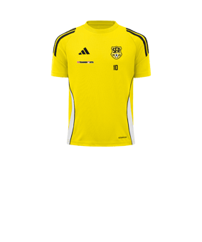 adidas Tiro 24 Trikot Kids Gelb Weiss