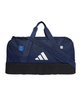 adidas Tiro League Duffel Bag Gr. M Blau Weiss