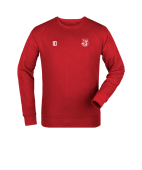 Merch Roller Sweatshirt Red | #logo1c