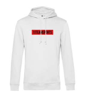 11teamsports Background Hoody Weiss Schwarz - weiss