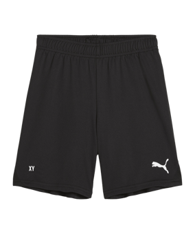 PUMA teamGOAL Short Kids Schwarz Weiss F03