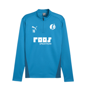 PUMA teamGOAL Training 1/4 Zip Sweatshirt Blau F02