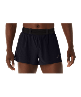 Asics Metarun Split Short Schwarz F001 - schwarz