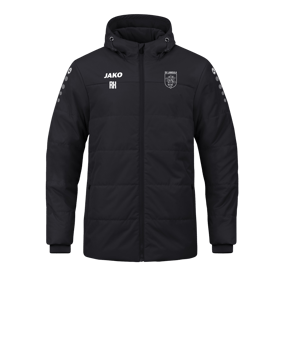 JAKO Team Coach Kapuzenjacke Schwarz F800