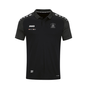 JAKO Performance Polo Schwarz Grau F804