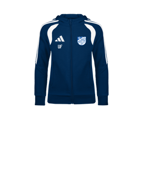 adidas Tiro 26 League Sweat Kapuzenjacke Kids Dunkelblau