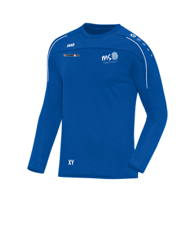 JAKO Classico Sweatshirt Blau Weiss F04