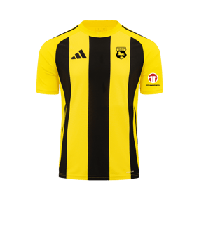 adidas Striped 24 Trikot Gelb Schwarz