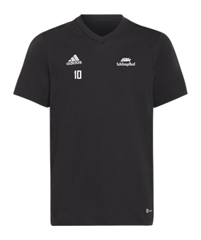 adidas Entrada 22 T-Shirt Kids Schwarz